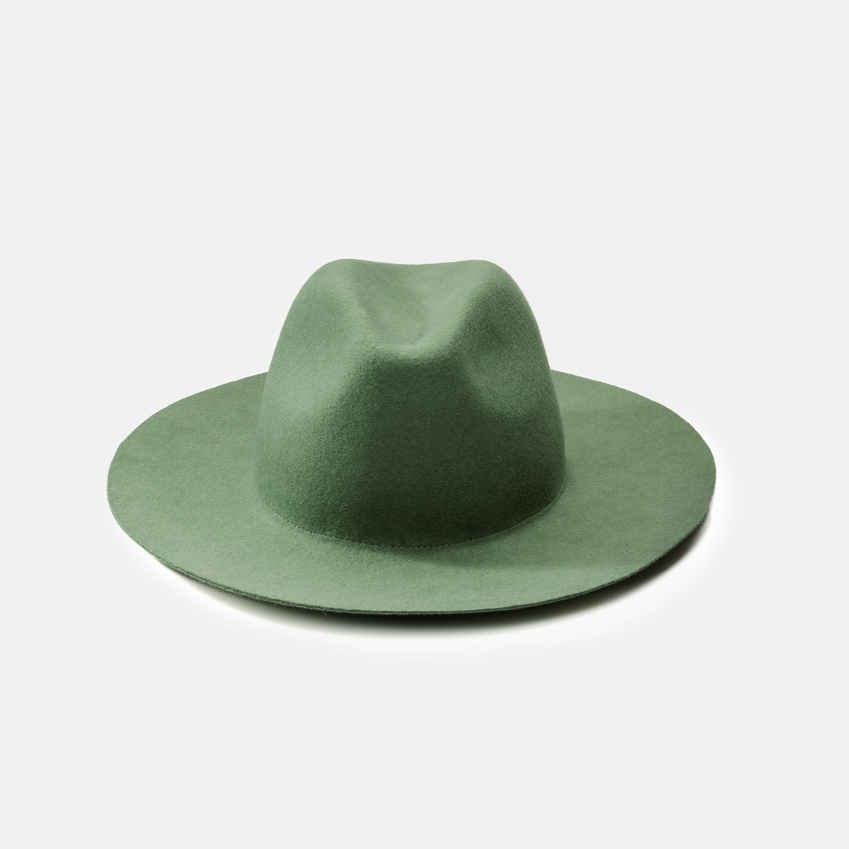 NTHIRTYTHREE PURE SAGE. PURE COLLECTION. Artisan-Made Fedora Felt Hat. Handmade in Italy. Handcrafted Headwear. Chapeaux. Felt Hat. Handgefertigt. Fedora Hut. Unisex Men's hats. Women's hats. N33. Luxury Fedora Hat. 