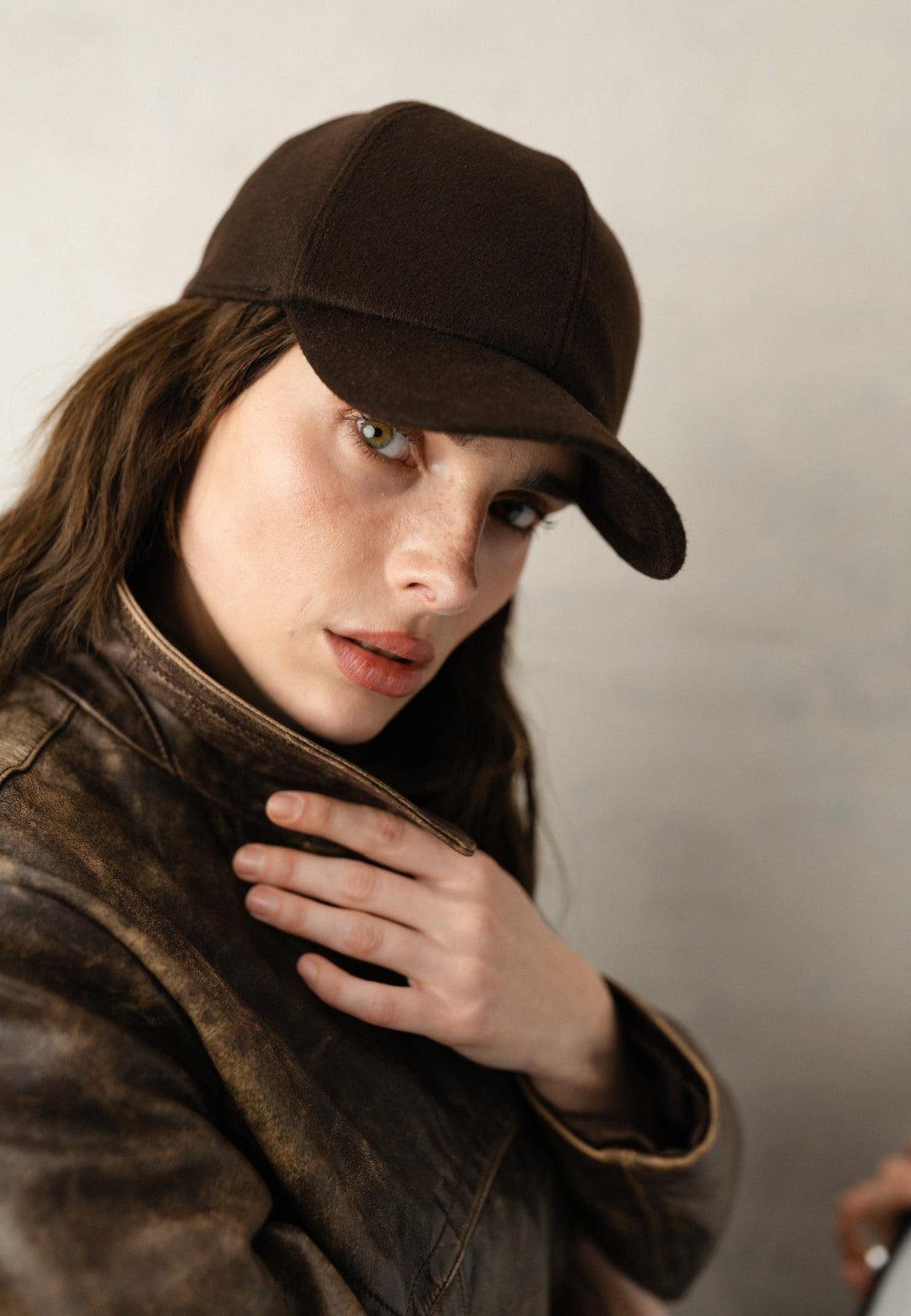 Loro Piana N33 BASEBALL CAP 100% cashmere cap made in Italy luxury baseball cap dark brown, unisex, high quality handmade cap artisan-made hat