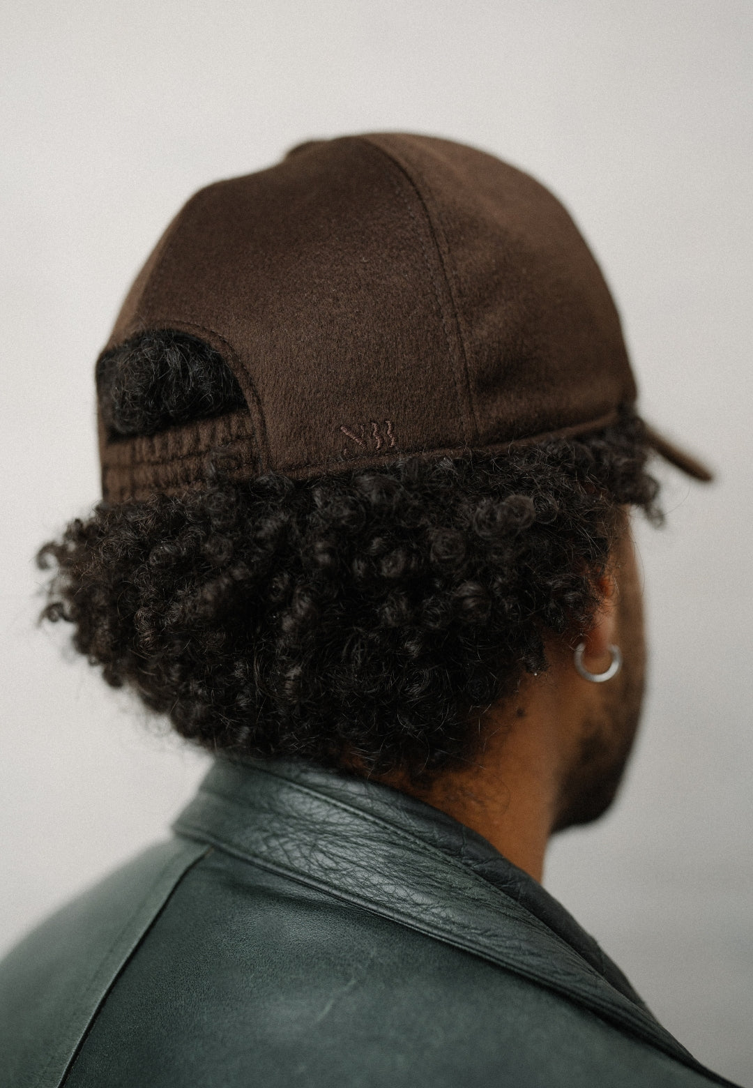 N33 BASEBALL CAP 100% cashmere cap made in Italy luxury baseball cap dark brown, unisex, high quality handmade cap artisan-made hat 