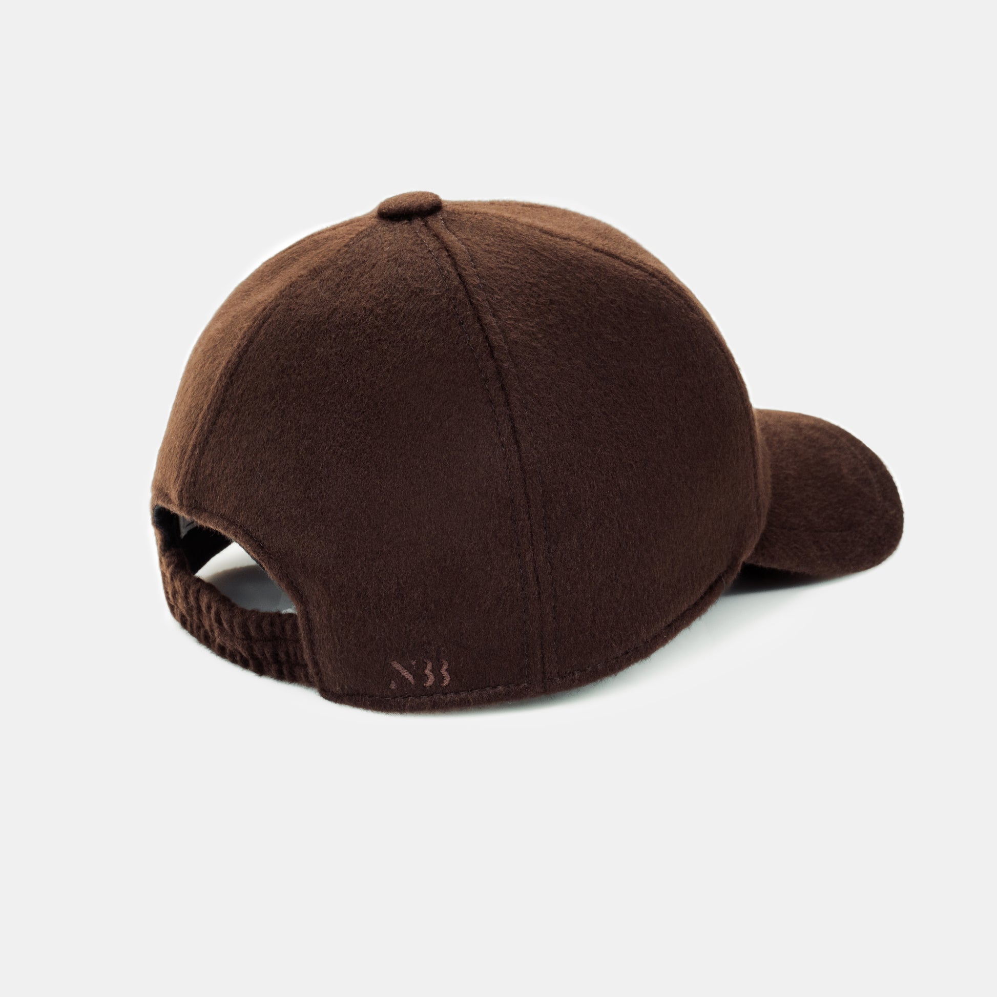 N33 BASEBALL CAP 100% cashmere cap made in Italy luxury baseball cap dark brown, unisex, high quality handmade cap artisan-made hat 