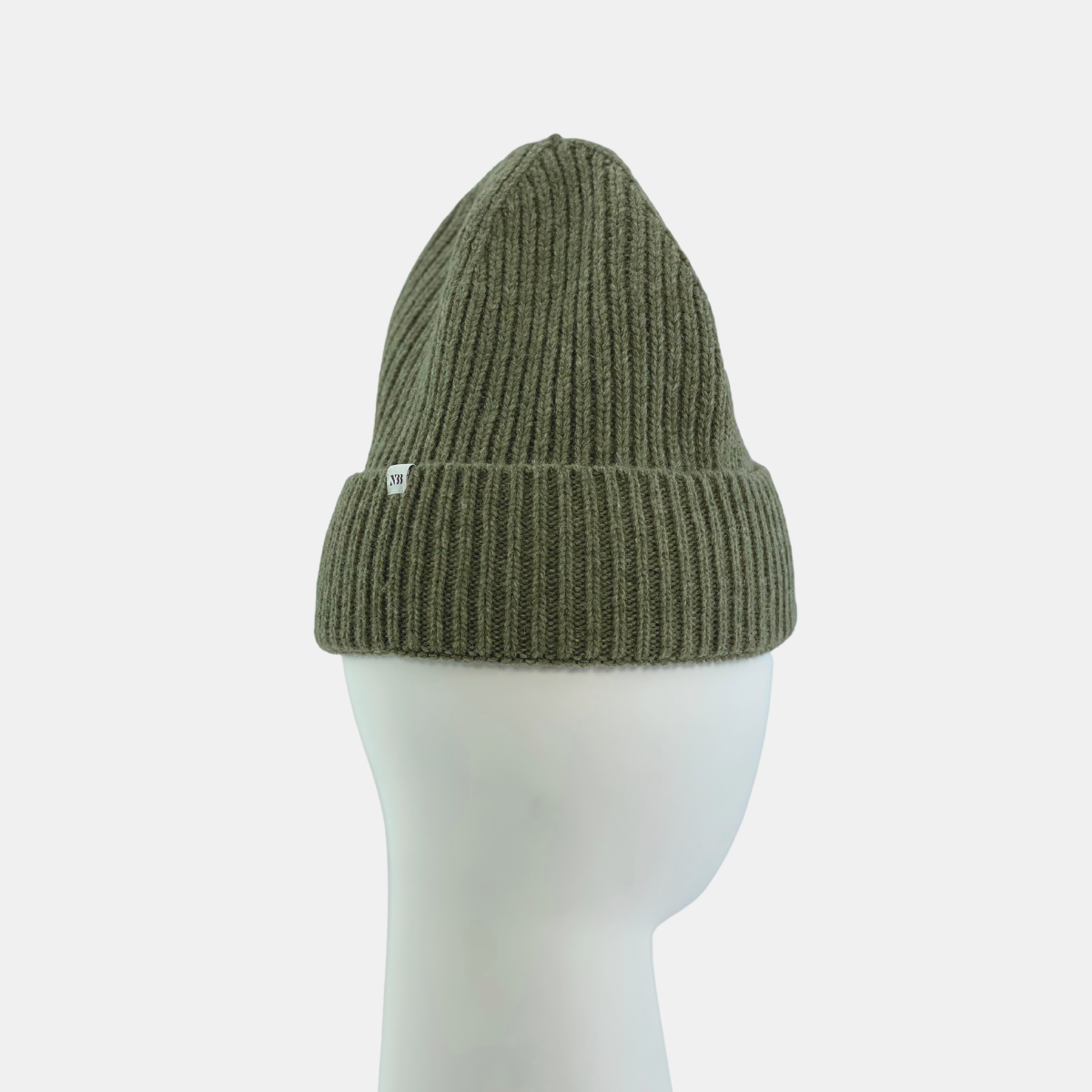 N33 Ribbed Beanie Hat NTHIRTYTHREE, Made in Italy, Made from recycled wool, sustainable, organic, cozy, warm, comfortable, knitted hat, bonnet, Mütze, Strickmütze, Wintermütze modern, Designer, Premium, Luxus Mütze, Hut, Handmade, Artisan-made beanie knitted hat