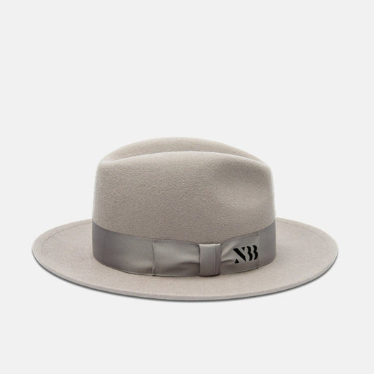 NTHIRTYTHREE - N33 - Fedora Felt Hat - Tilby Cloud Grey - handmade in Europe