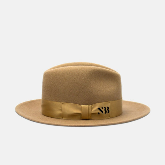 NTHIRTYTHREE - N33 - Fedora Felt Hat - Tilby Golden Beige - handmade in Europe