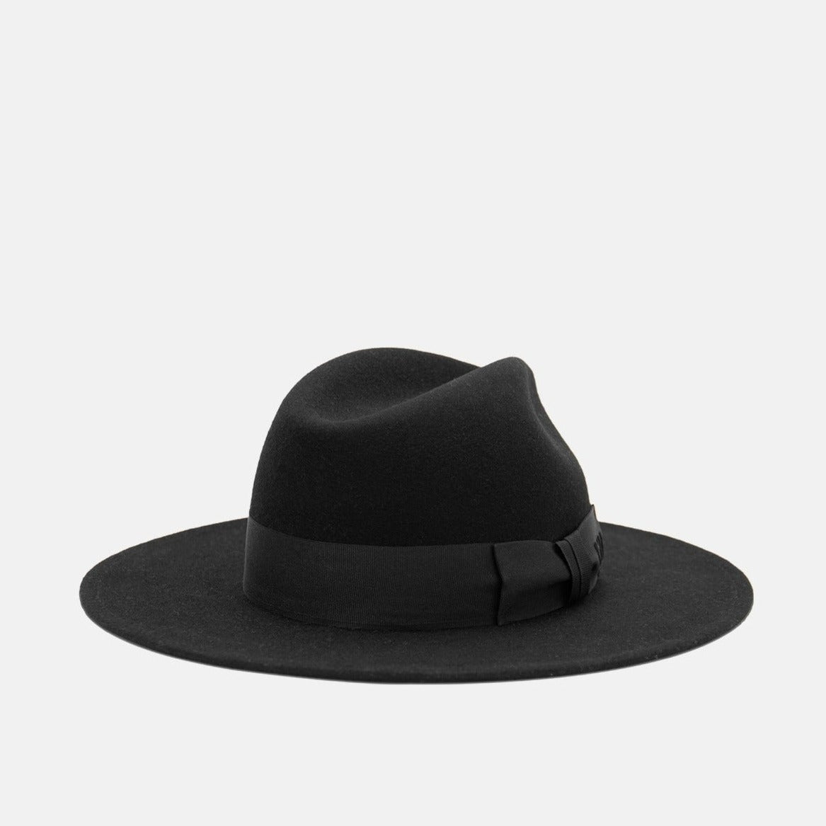 NTHIRTYTHREE - N33 - Fedora Felt Hat - Rancher Coal Black - handmade in Europe