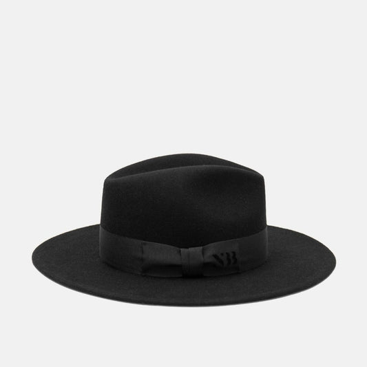 NTHIRTYTHREE - N33 - Fedora Felt Hat - Rancher Coal Black - handmade in Europe