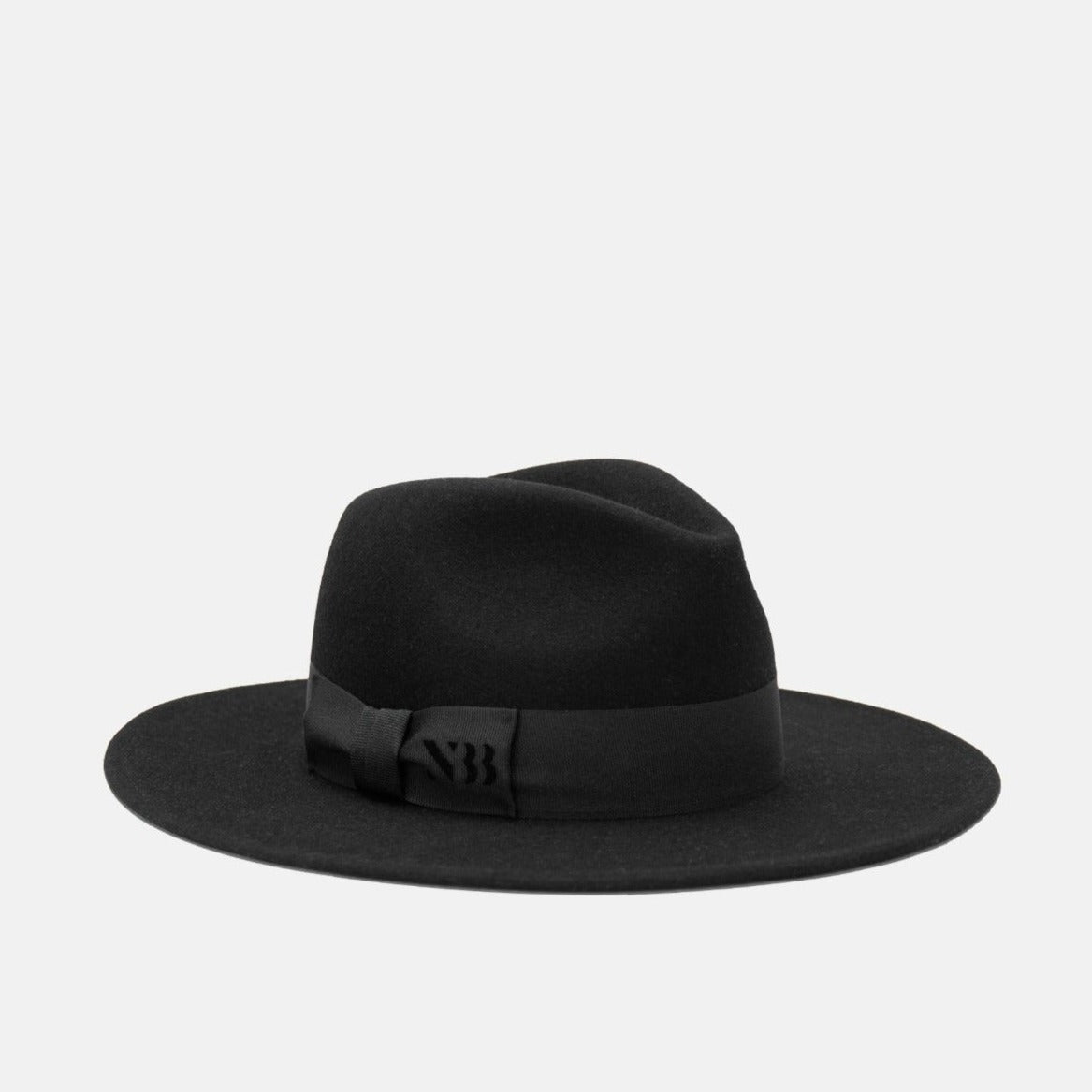 NTHIRTYTHREE - N33 - Fedora Felt Hat - Rancher Coal Black - handmade in Europe