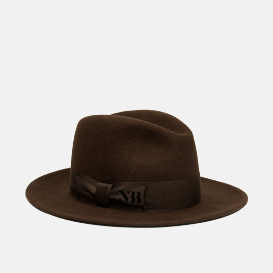 NTHIRTYTHREE - N33 - Fedora Felt Hat - Tilby Brown - handmade in Europe