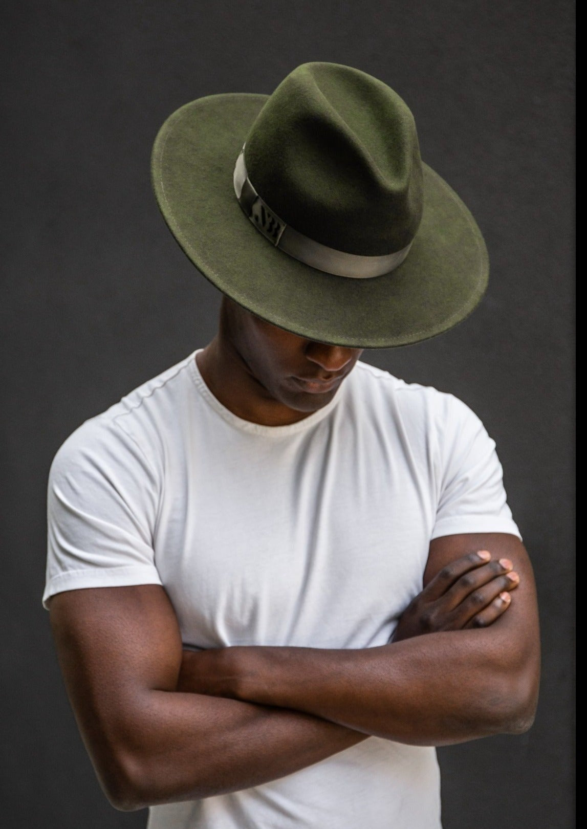 NTHIRTYTHREE - N33 - Fedora Felt Hat - Rancher Olive Green