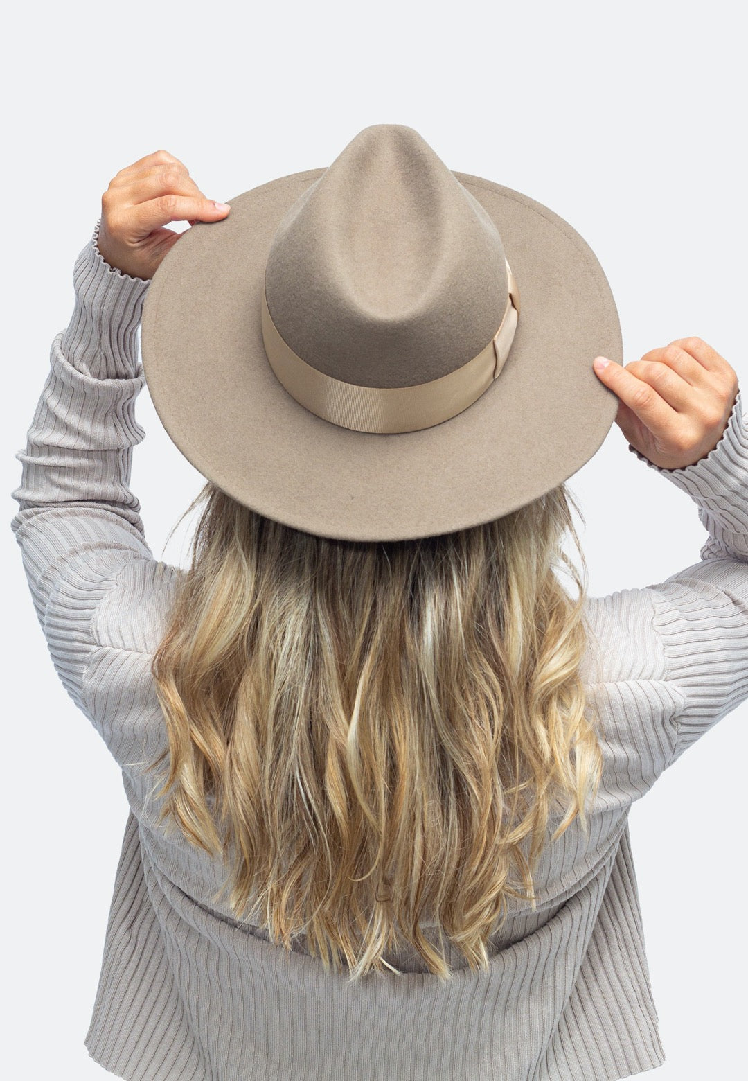 NTHIRTYTHREE - N33 - Wide Brim Fedora Felt Hat - Rancher Sand