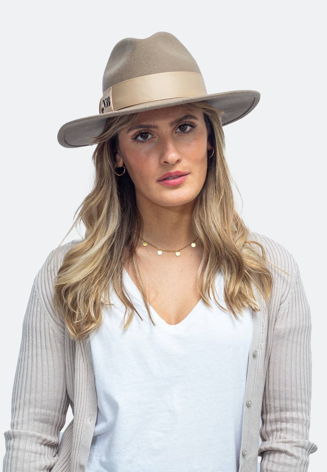 NTHIRTYTHREE - N33 - Wide Brim Fedora Felt Hat - Rancher Sand