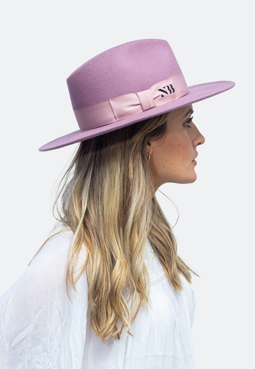 NTHIRTYTHREE - N33 - Handcrafted Wide Brim Fedora Felt Hat - Rancher Rosé